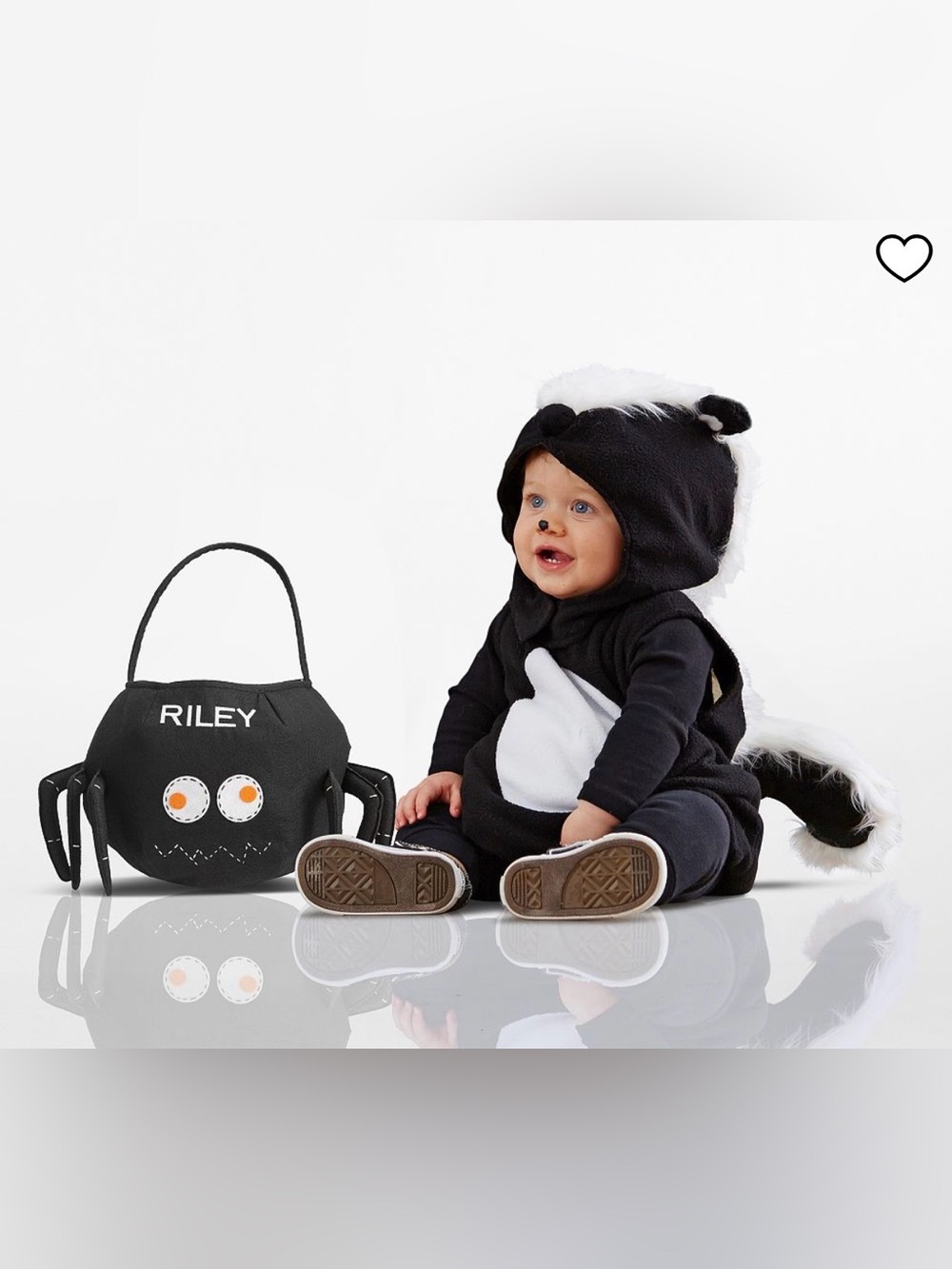 Pottery Barn Kids Skunk Halloween Costume size 12-24 Months